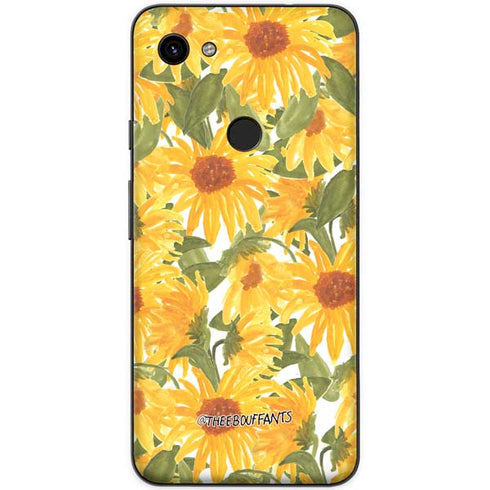 Bouffants and Broken Hearts Sunflowers Google Pixel 3a Skin